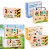 Hölzernes Switch-Spielbrett Kinder-Puzzle-Spielzeugset Mit LED-Leuchten Für Frühe Kindheit Lernen Und Entwicklung