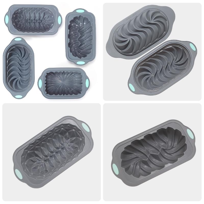 Pack of 4 Multifuntional Cake Baking Molds Baking Pans Stainless Steel Toast Plate Baking Molds Cake Pans for Baking