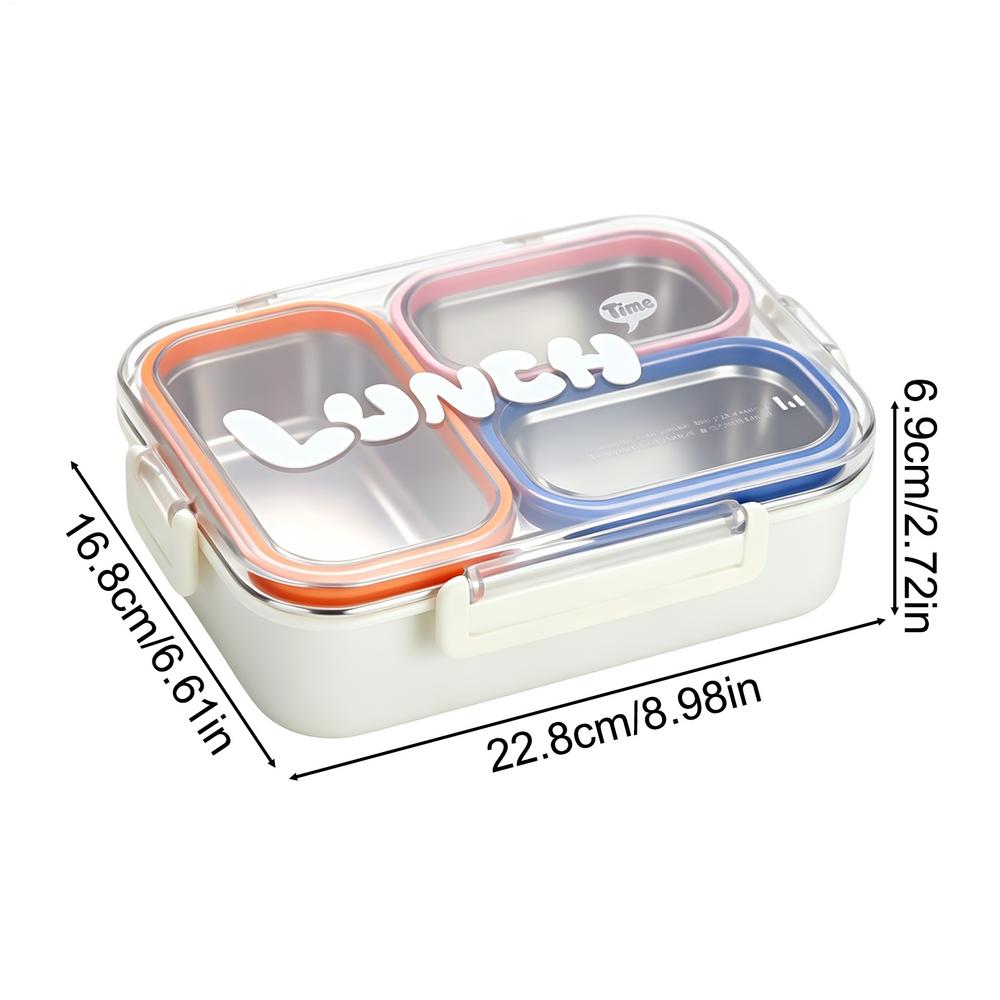 Lunch Box Insulated Lidded Meal Carrier Bowl Stainless Steel Lunch Box For Adults For School Camping Spring Trip Commuting