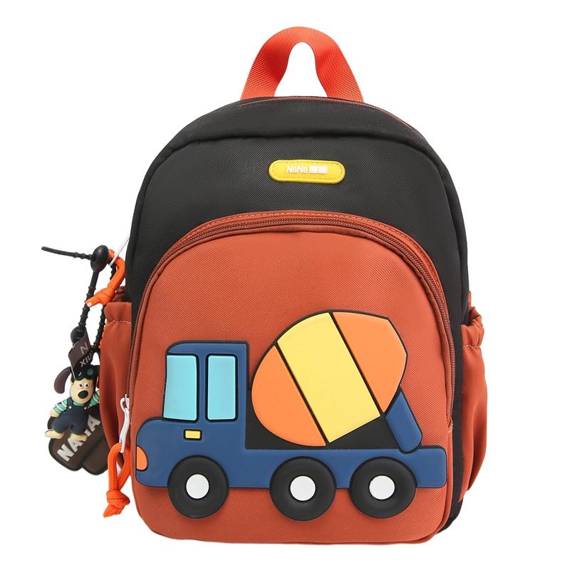 Kindergarten Cartoon Tank Car Schoolbag Super Light Children's Backpack Boys Girls Small Schoolbag