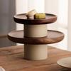 High Stand Tall Footed Display Stand Round Tabletop Fruit Candy Tray  Kitchen Accessories