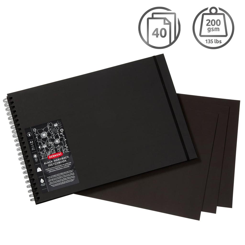 Derwent Black Book Sketchbook A3 2300381