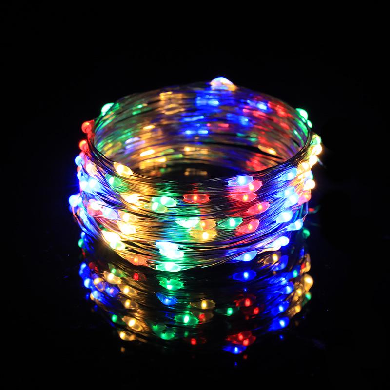 Battery-Powered Copper Wire LED String Lights - Indoor Decorative Lantern