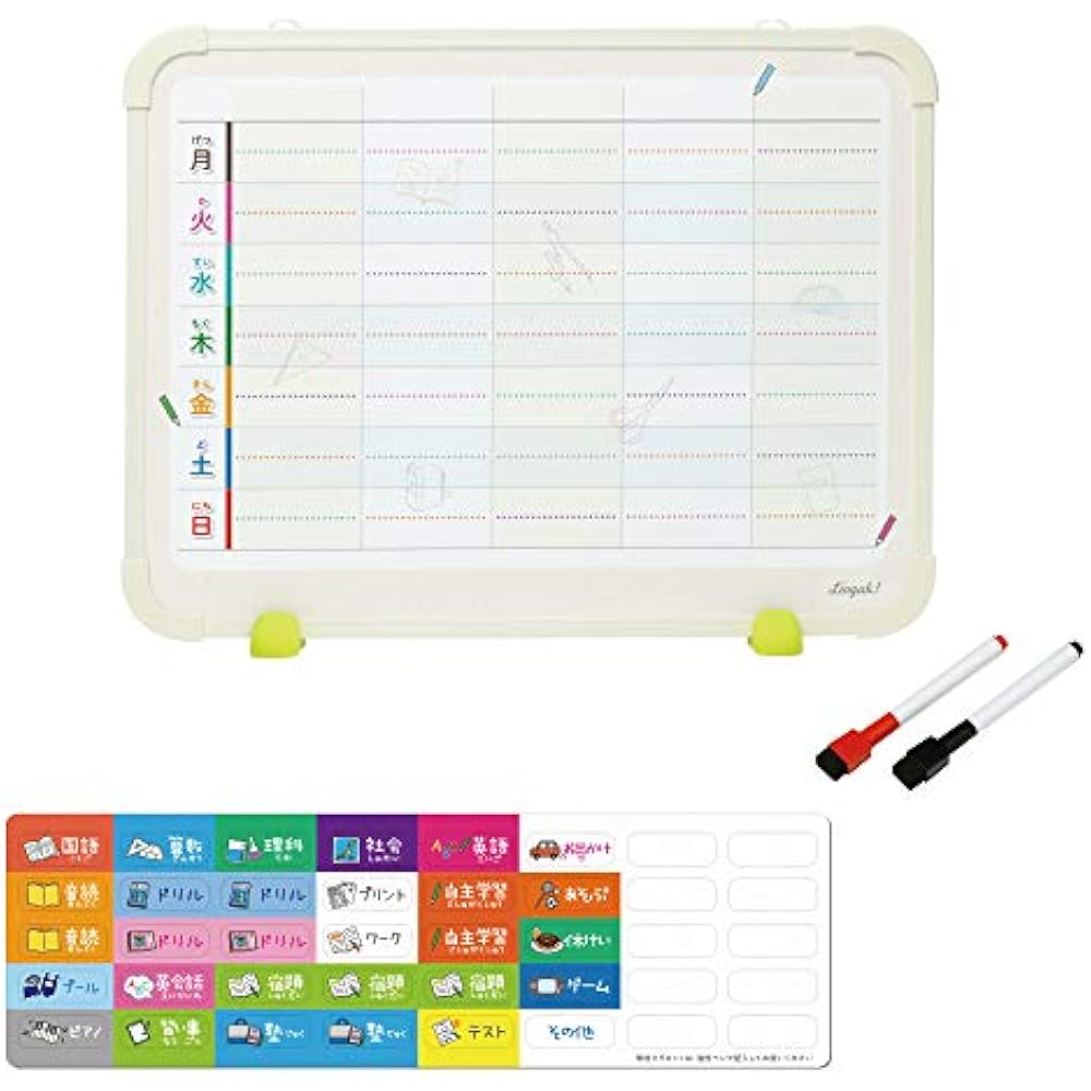 Sonic (Sonic) Board Ribigakumai Plan Board for Acquiring Study Habits Ivory LV-4158-I