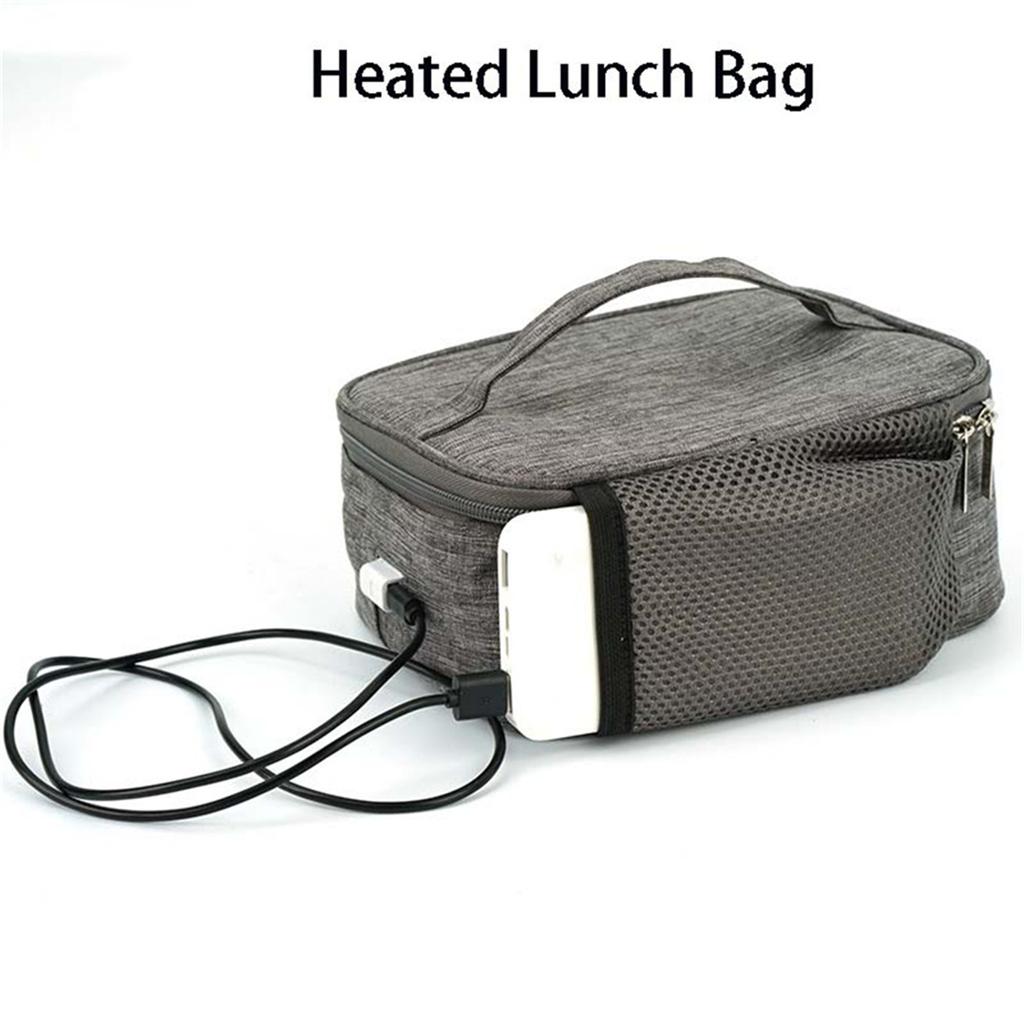 Waterproof Multifunction USB Heating Lunch Box Insulation Bag Car Outdoor Office