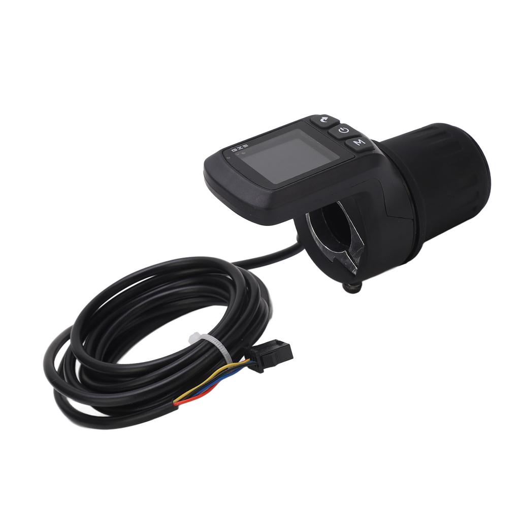 Electric Bike Meter Kit ABS LCD Display Panel Half Handle Grip and 5P Common Wire 24V 36V 48V 60V