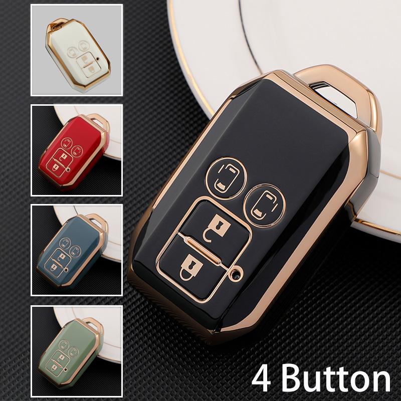 2 3 4 Düğmeler TPU Uzaktan Anahtar Tutucu Araba anahtar kapağı kılıfı Suzuki Ertiga Swift 2017 Vagon R Japon Tekel Tipi 3C Koruyucu
