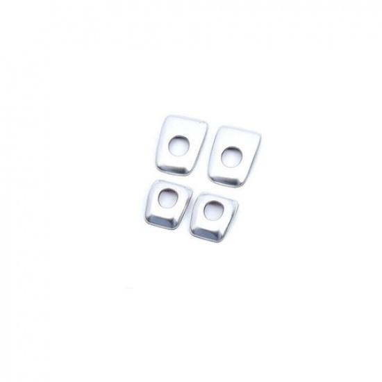 Silver Titanium Inner Door Lock Down Bolt Ring Trim Fit For BMW X7 G07 -