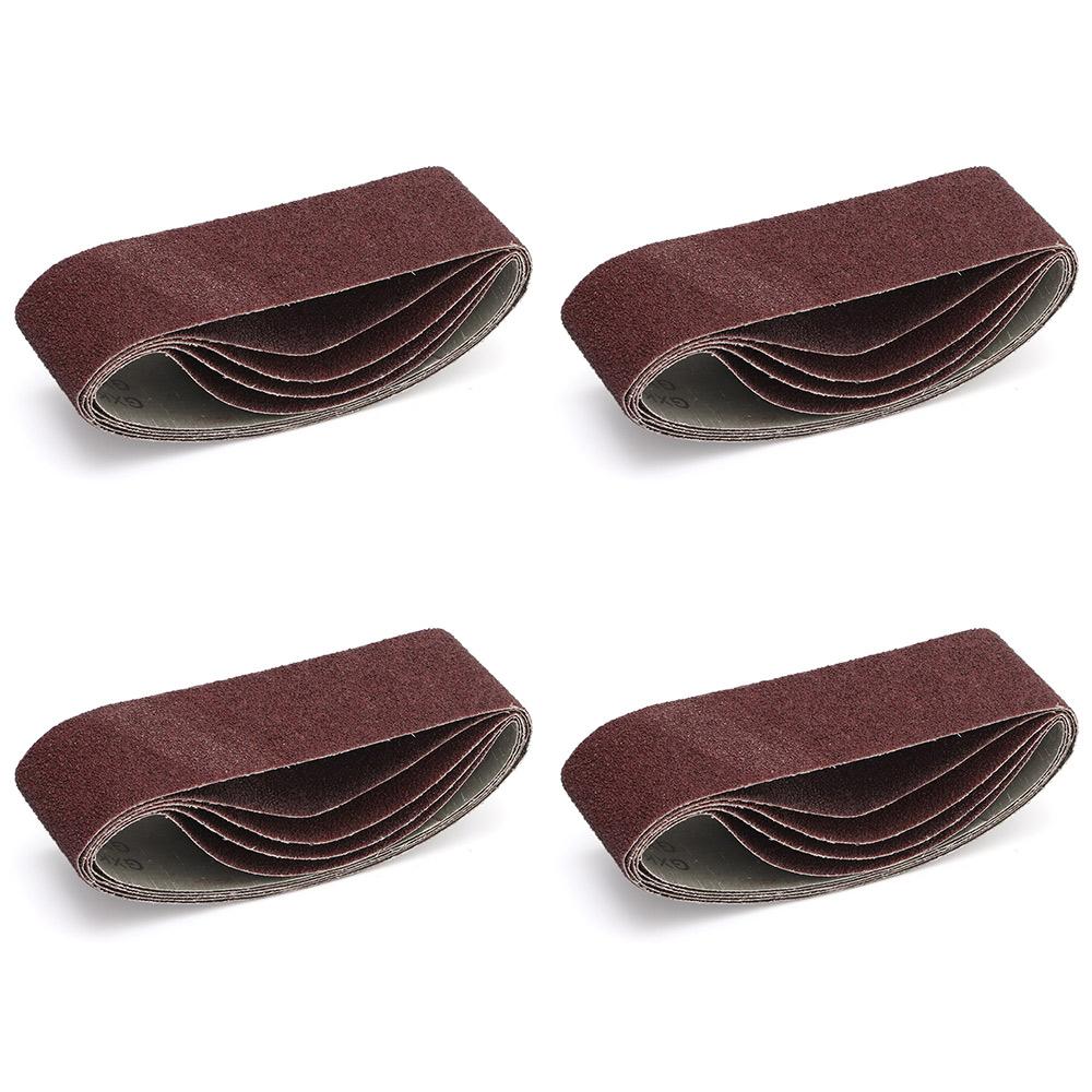 5PCS Hot Grinding Polishing Metalworking File Sander Belts Grit Paper Sandpaper Sanding Belts