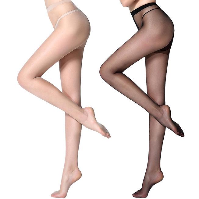 Ultra-Thin Anti-Snag Stockings for Women - Natural Nude, Black, Bare Leg Feel Pantyhose