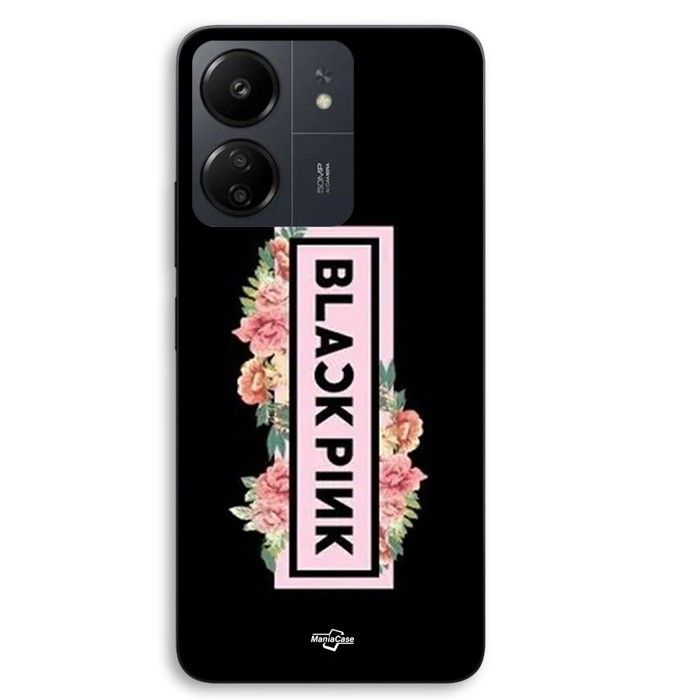 Coque téléphone - MANIACASE - Xiaomi Redmi 13C 4G - Silicone TPU - Noir - Blackpink Concert Paris