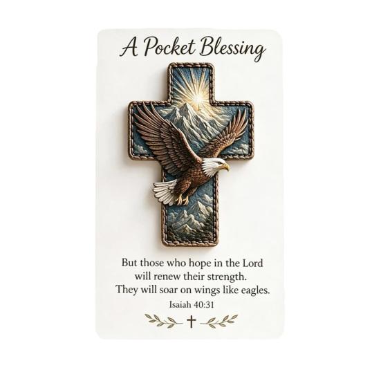 

Handmade 3D Bird Pocket Blessing Card Bird-Themed Acrylic Blessing Ornament with Scripture Card Religious Inspirational Gift for Christian B