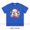 Japanese Kawaii Animal Printed T-Shirt 100% Cotton Oversized Cute Graphic Tees for Men Women Summer Tops Anime Streetwear