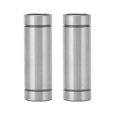 2 PZ Cuscinetto a Sfere a Movimento Lineare Cilindrico Superficie Nichelata Accessori Guida Lineare per 3D