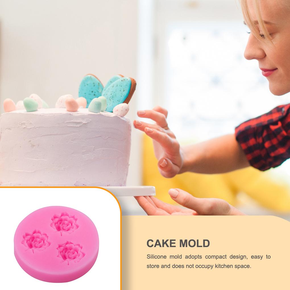 Silicone Mold Flower Wedding Party Festival Holiday Home Cafe Cake Pudding Homemade Fondant Dessert Decorating Mould