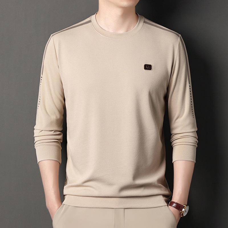 

Футболка с длинными рукавами, мужская толстовка с короткими рукавами, весна-осень, новая повседневная универсальная модная толстовка для мужчин 4XL