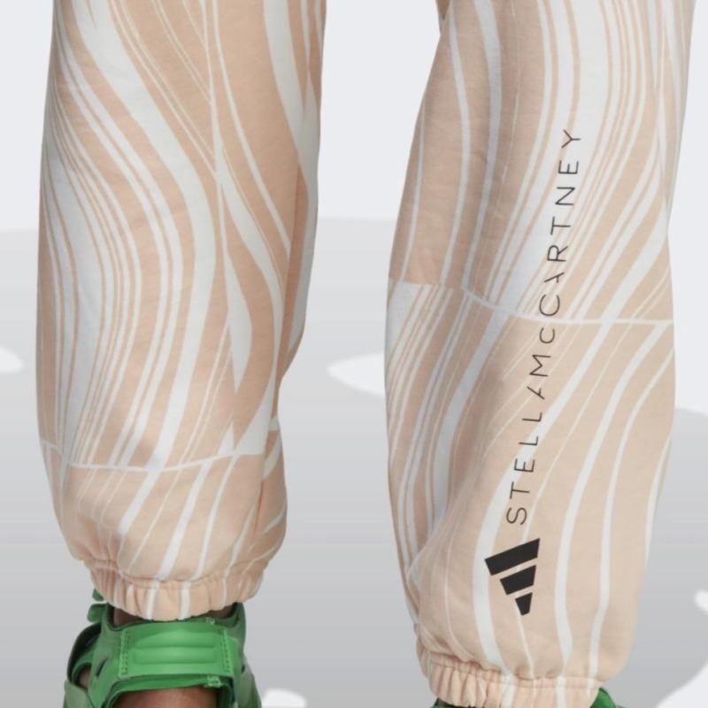 adidas By Stella McCartney Women's Blush Pink Allover Print TrueCasuals Sweatpants HR9245