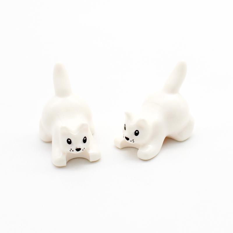 MOC Animal Figure Brick Building Blocks Pet Zoo Dog Penguin Cat Clown Fish Bird Bear Bat Squirrel Owl DIY Model Toys Girls Kids