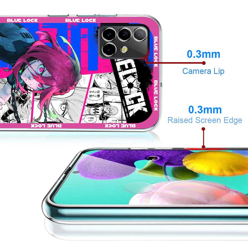 Anime Blue Lock Phone Case For Samsung Galaxy A17 A37 A57 A16 A26 A36 A56 A15 A25 A35 A55 A14 A24 A34 A54 A13 A23 A33 A53 A15 A2