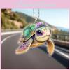 Colorful Acrylic Car Hanging Decor Cute Cartoon Style Home Decoration Accessories