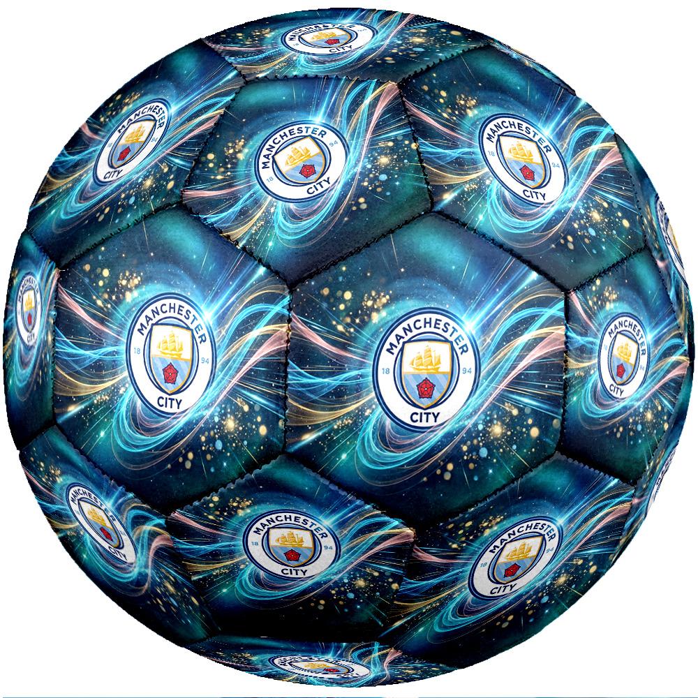 Ballon de football thème Manchester City Taille 5 Ballon de football Toucher Doux Ballon de football d'entraînement professionnel pour sports d'extérieur