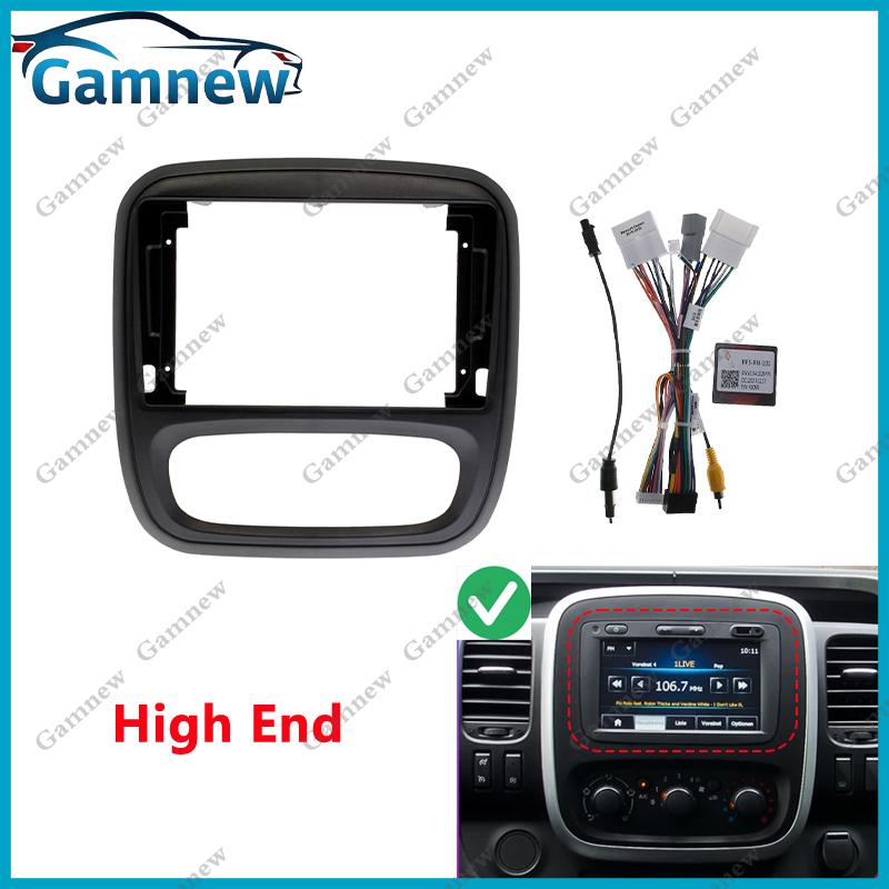 Car Frame Fascia Adapter Canbus Box Decoder Android Radio Dash Fitting Panel Kit For Renault Trafic 3 Opel Vivaro 2014-2018