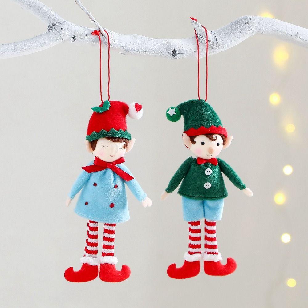 Festive Decor Cloth Christmas Angel Doll Hanging Pendants Skirt Shape Christmas Girl Pendant Cute Toy Pendant Christmas Party