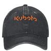 Kubota Denim Denim Baseballová čepice Populární logo Venkovní ochrana proti slunci Trucker čepice Jarní Párová Dámská Ležérní Designová Snapback čepice