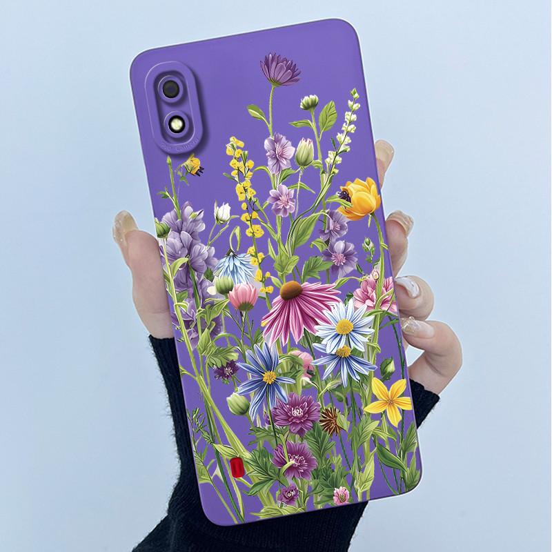 For Samsung Galaxy A10 A10s M01S Case Simplicity Painting Liquid Soft Silicone Cover for Samsung A10 A105F A10S SM-A107F Casing