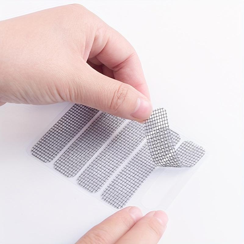 10 sheets/50pcs of Drainage Mosquito Prevention Stickers for Screens And Windows, Featuring Embroidered Fabric Designs