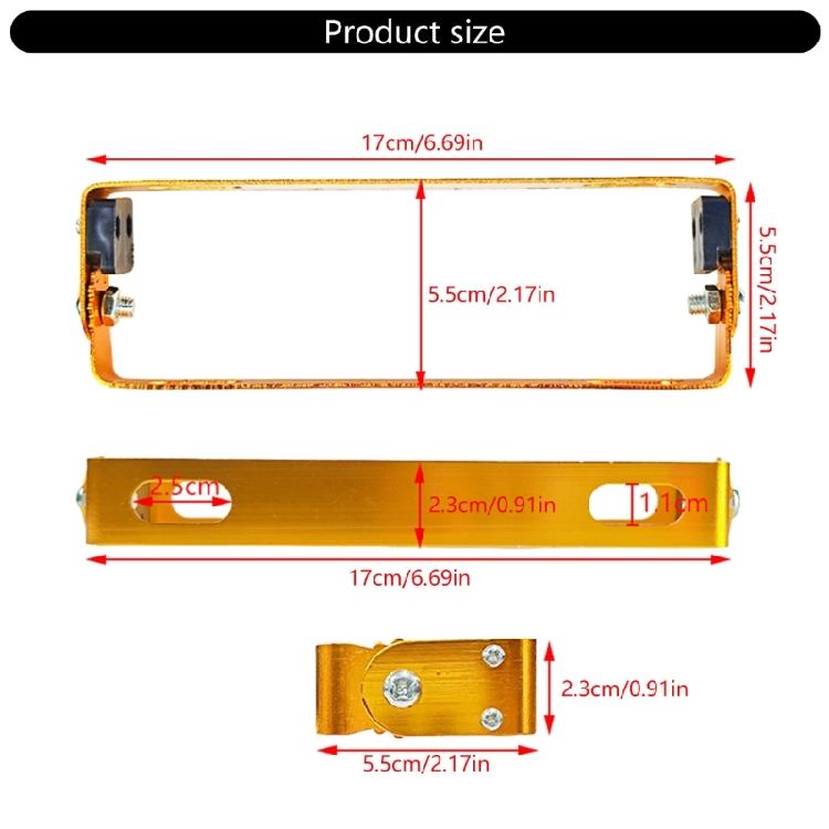 Corrosion Resistant License Plate Frame Aluminum License Plate Brackets License Plate Brackets Suitable for Two Wheelers