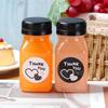 Drink Container 4Pcs Juice Bottles 120Ml Empty Clear Coffee Milktea Square Plastic Bottle With Lid