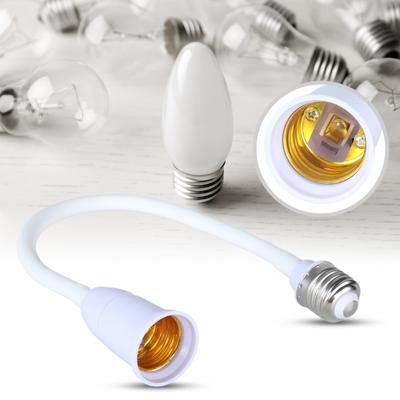 E27 To E27 Light Bulb Socket Adapter with Flexible Gooseneck Adjustable Extender for Home Lighting