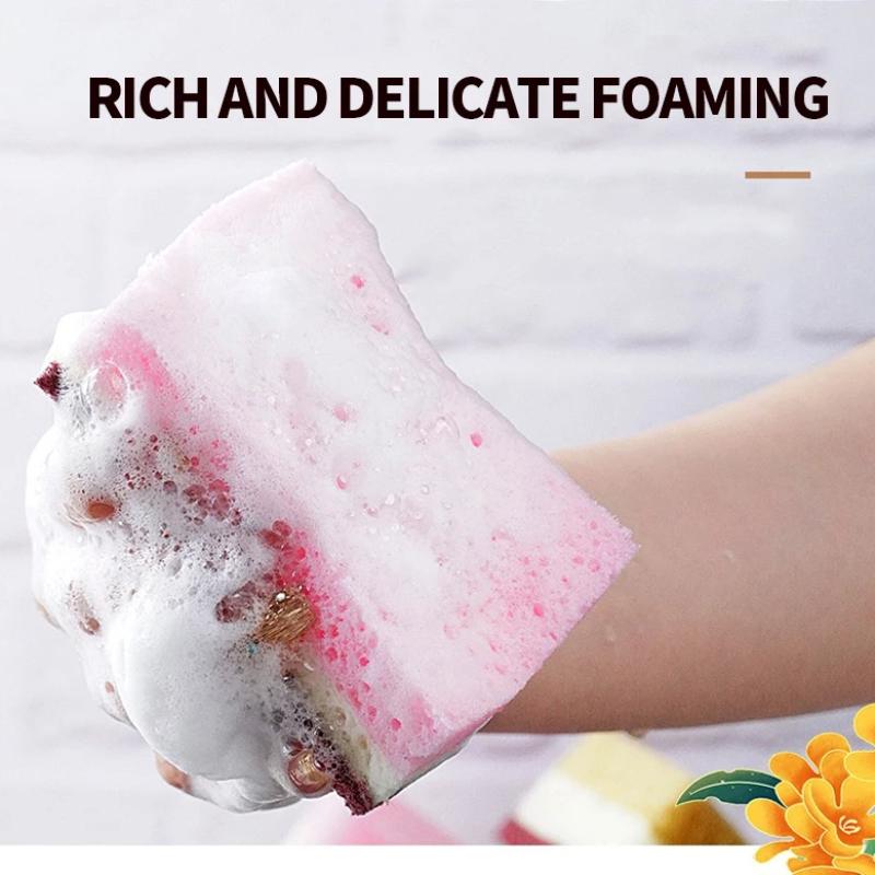 

Губчатая салфетка высокой плотности, салфетка для мытья посуды, нежирные кухонные и кейтеринговые принадлежности, губчатая щетка, кастрюля и миска 10pcs разноцветный