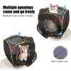 Mesh Pet Tunnel Toy Collapsible Cat Tunnel Tube Tent Safe Breathable Mesh Enclosure for Small