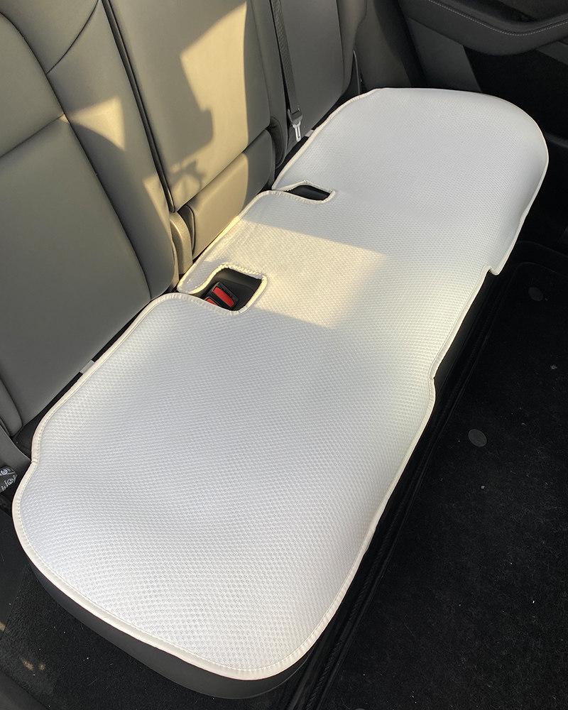 Tesla Model Y Refresh Seat Cushion Cover: Breathable, All-Season, Special Interior Modification.