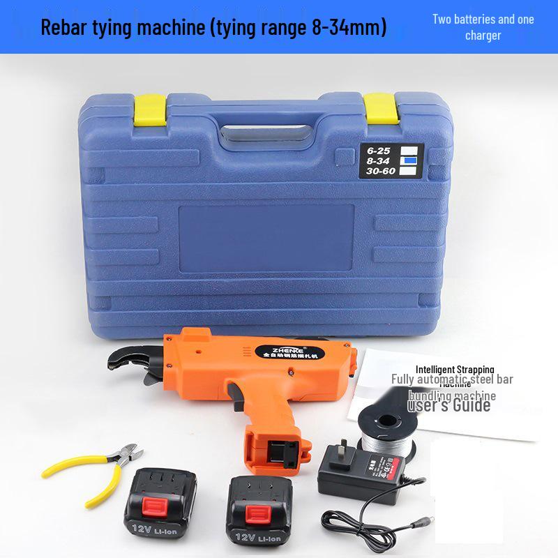 12V Handheld Rechargeable Electric Rebar Tying Machine with Lithium Battery