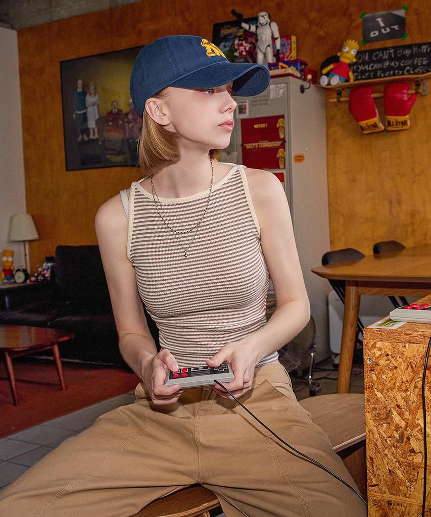 Nasibeunmoeo Basic Line Ball Cap Navy