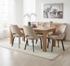 NUVIO upholstered chair, fabric, gray