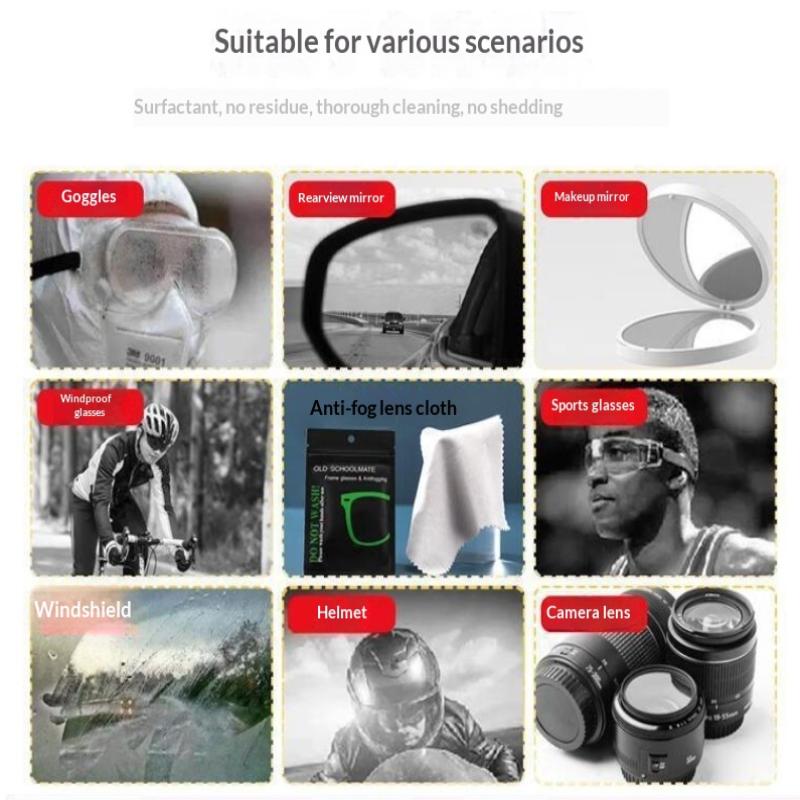 10Pcs Anti-Fog Suede Glasses Cloth Reusable Microfiber Anti-Fog Cloth Lens Anti-Fog Mobile Phone Camera Lenses Screen Clean