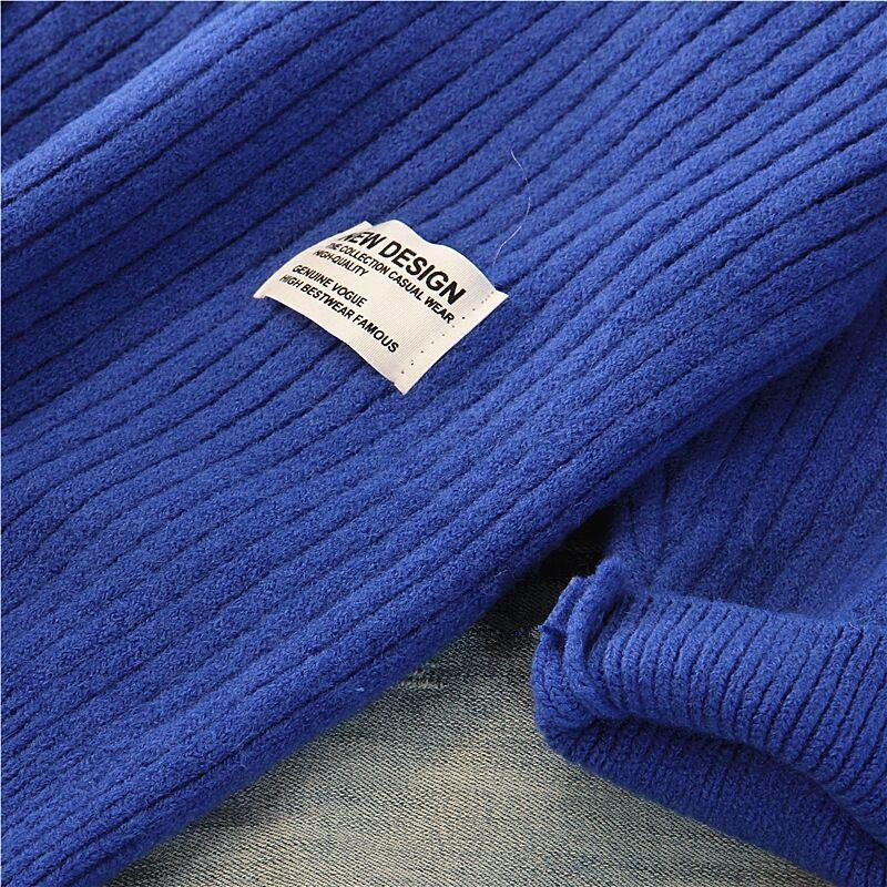 WTEMPO Hooded Long Sweater Drop Shoulder Women Autumn Winter Solid Knitted Pullovers Warm Loose Casual Knitwear Hoody Jumper