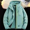 Updated Autumn and Winter Three-in-one Graphene Liner Thickened Outdoor Mountaineering Couple Hooded Work Jacket for Men