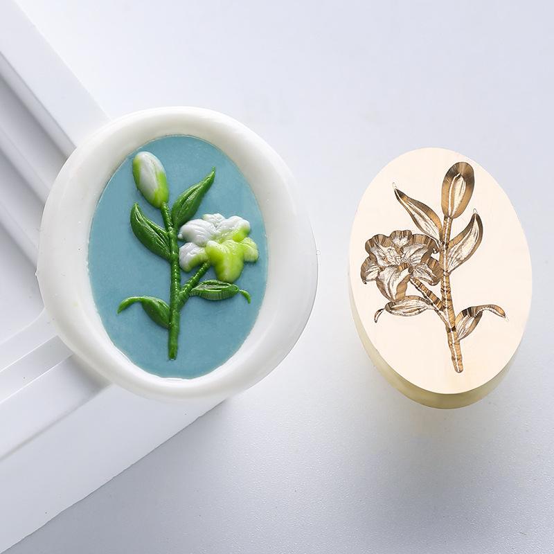 Embossed Plants Flowers Lacquer Seals and Seals Are for Stamps Wedding Invitations Gift Packaging and Decoration