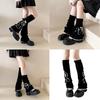 Comfortable Thickened Acrylic Knees High Socks Cute Rabbit Design Elastic Stacked Style Winter Warmth For Casual Outfits