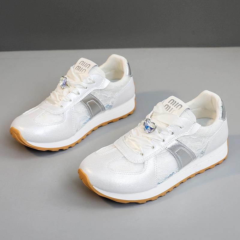 

[Customized] JCF207 new 2025 spring and summer breathable women s mesh sports shoes casual little white shoes women s shoes increase 40