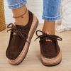 Women's Wide Width Platform Loafers, Old Money Style Minimalist Flats, Vintage Classic Casual Shoes for Women