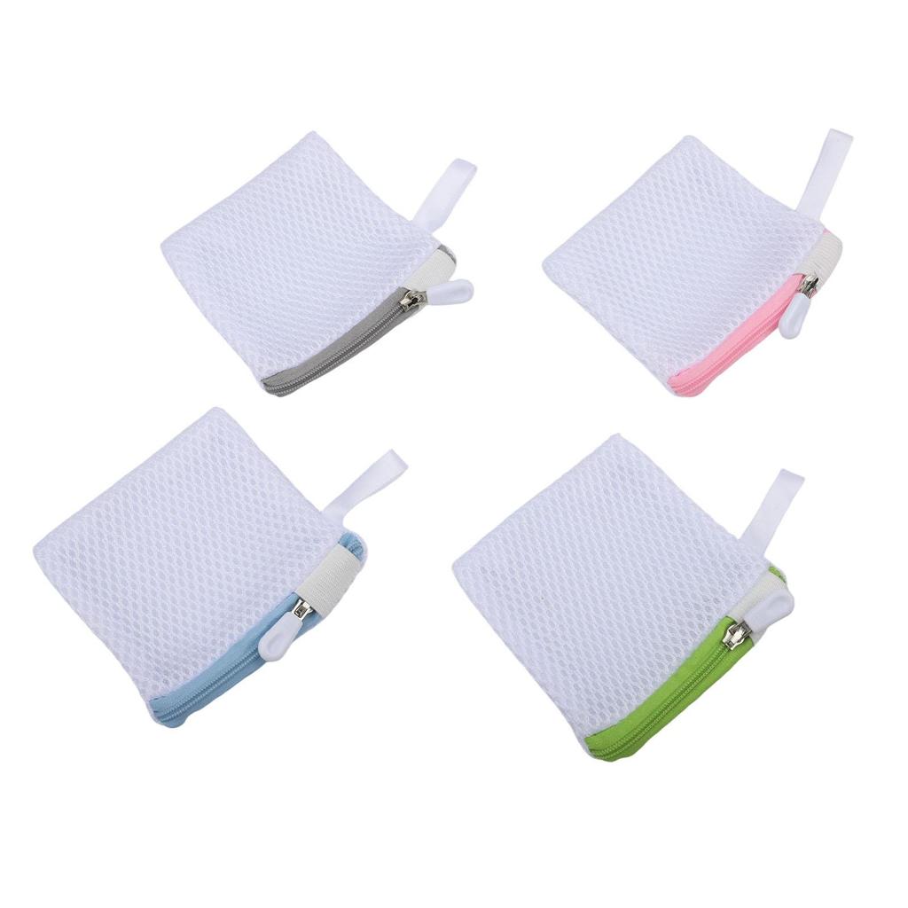 For Durable Laundry Pod Storage Bags 4 Pack with Polyester Mesh for Anti Sticking and For Easy Dissolving in Washing Machines