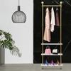 Bymaocar Industrial Retro Style Clothing Display Rack,Clothing Storage Utensils,Home Decor for Bedrooms,Laundry Rooms,Balconies