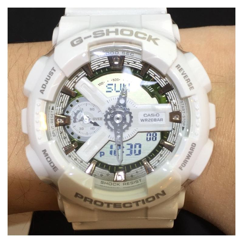 Casio CASIOG-SHOCKG-SHOCK Series YOUTH Series Vibrant Street Classic Pointer Dual Display Dial Sports Waterproof Quartz Movement Resin GMA-S110CM-7A2