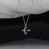 925 Silver Black Agate Necklace for Women Girl Snake Bone Chain Water Drop Jewelry Gift